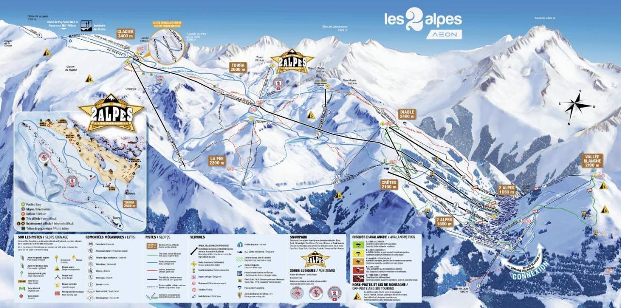 Studio Pied Des Pistes 4 Personnes Ле-дез-Альп Екстер'єр фото
